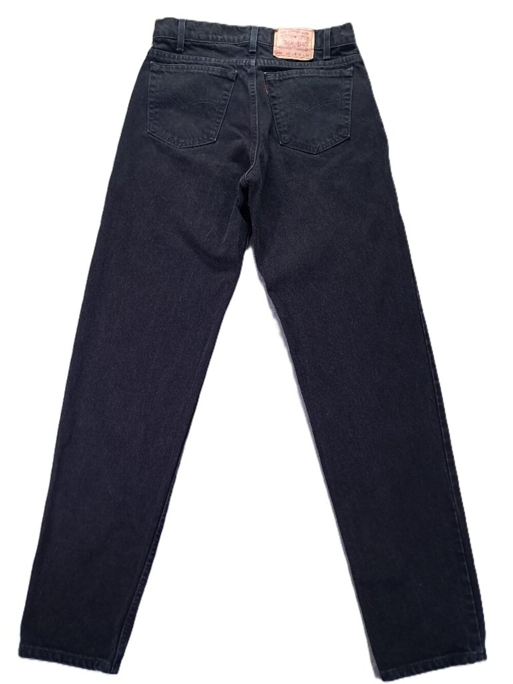 Vintage Levis 550 Jean Men 33x36, Tag 34x36 Black Relaxed Fit Tapered 90s USA